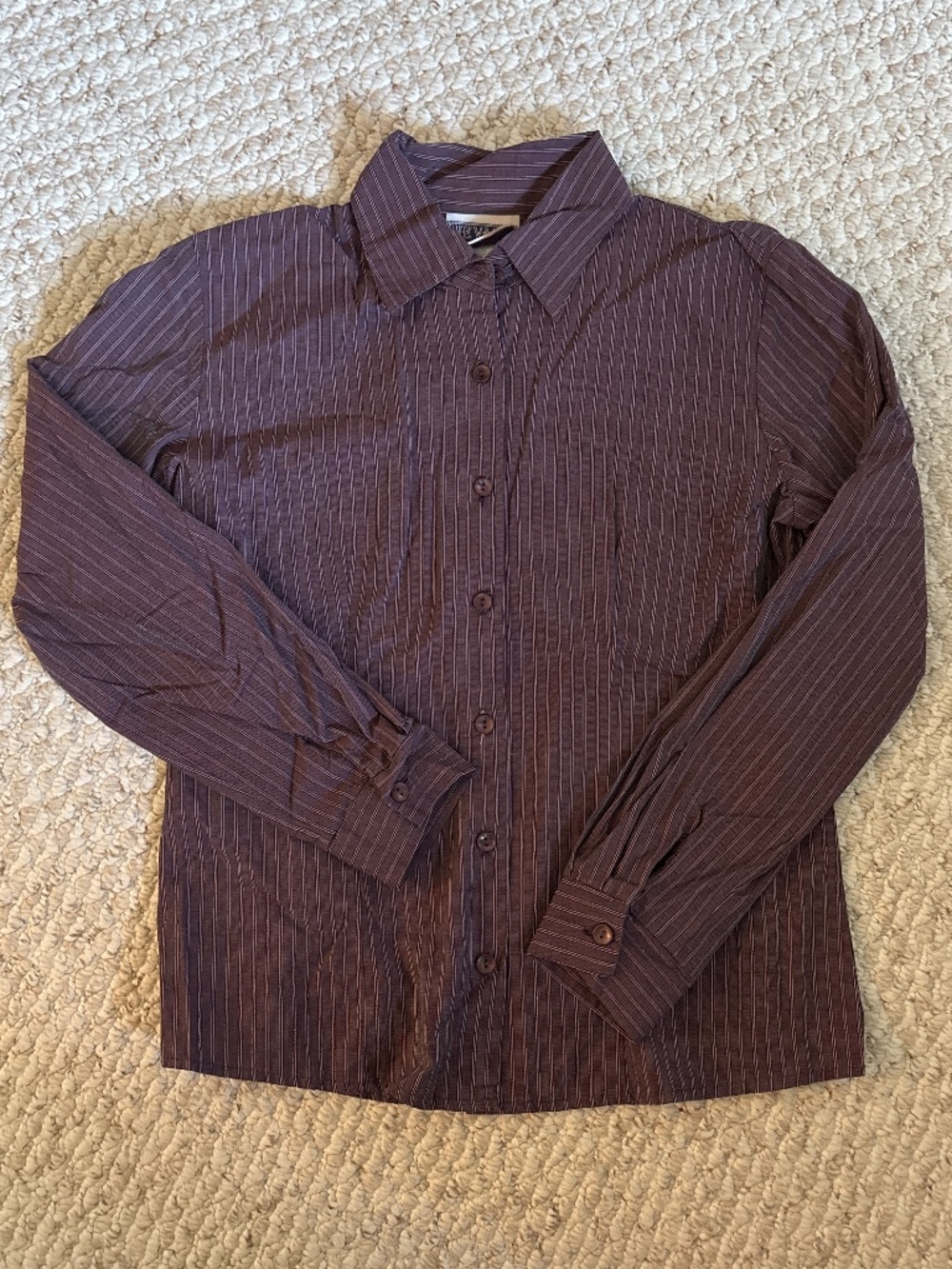 Striped button down shirt - women’s size SMALL